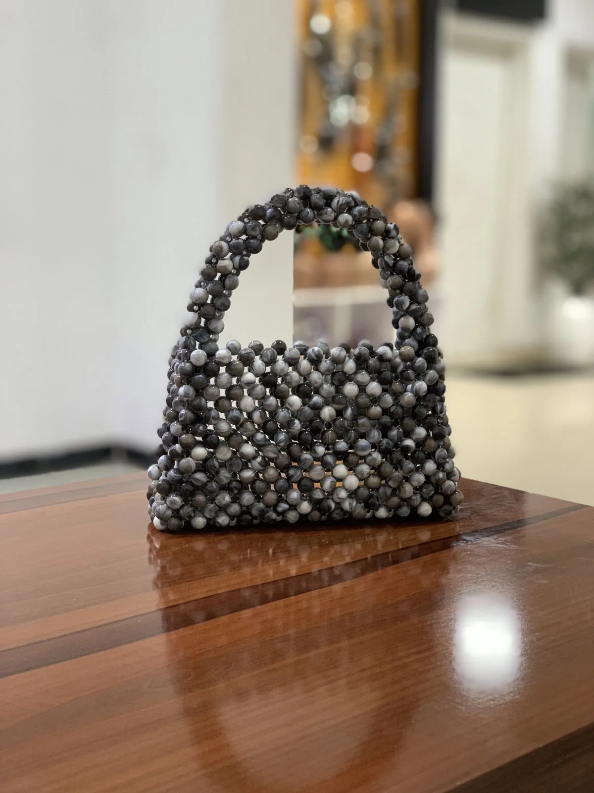 Beaded handbag
